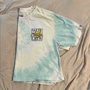 Salty Crew Octopus tie dye crop t-shirt